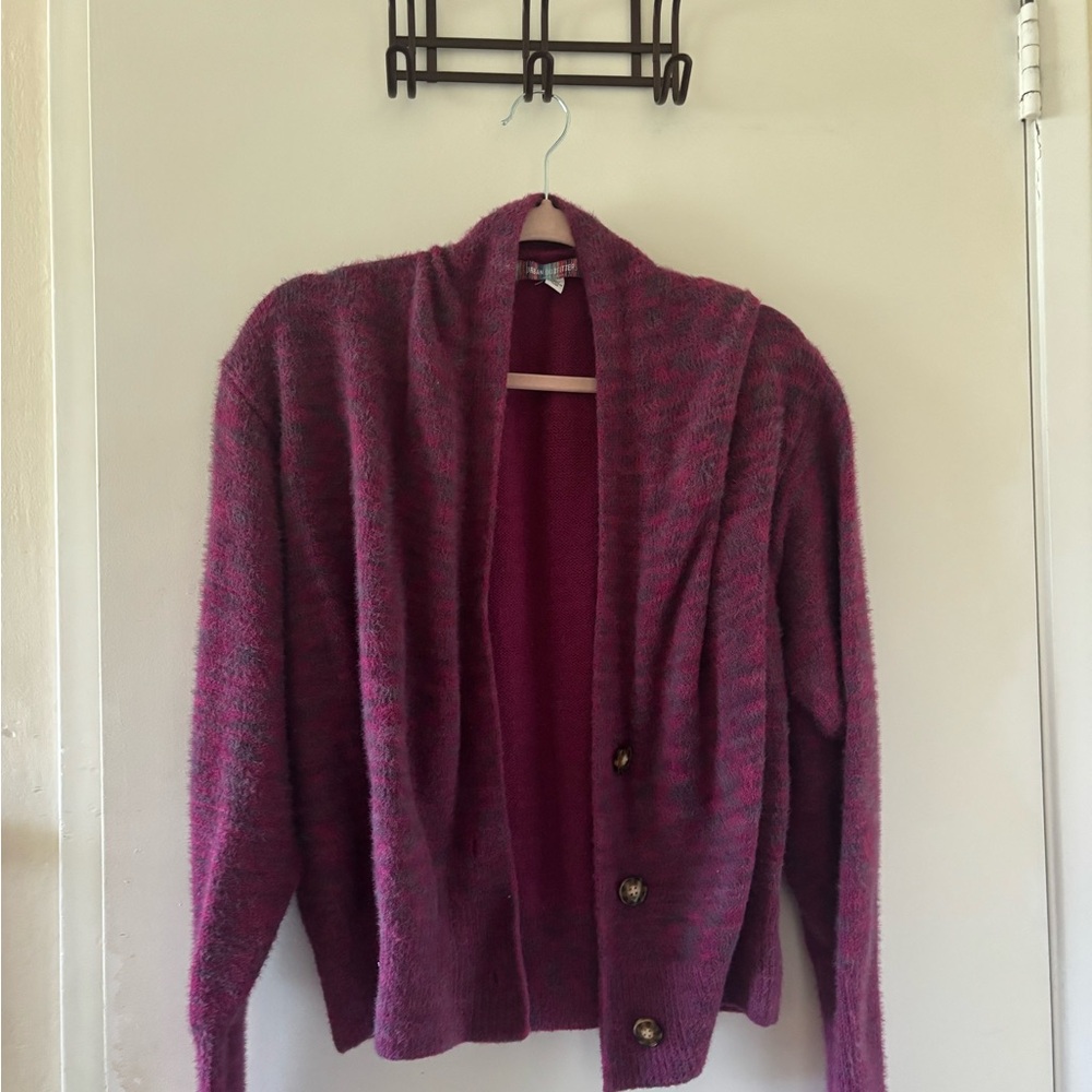 BDG Pink Cardigan Sweater Knit V-Neck